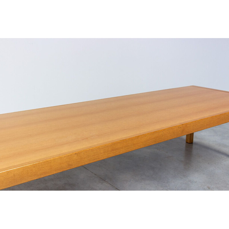 Vintage oak dining table design Studio Van Den Berghe Pauvers, 1970s