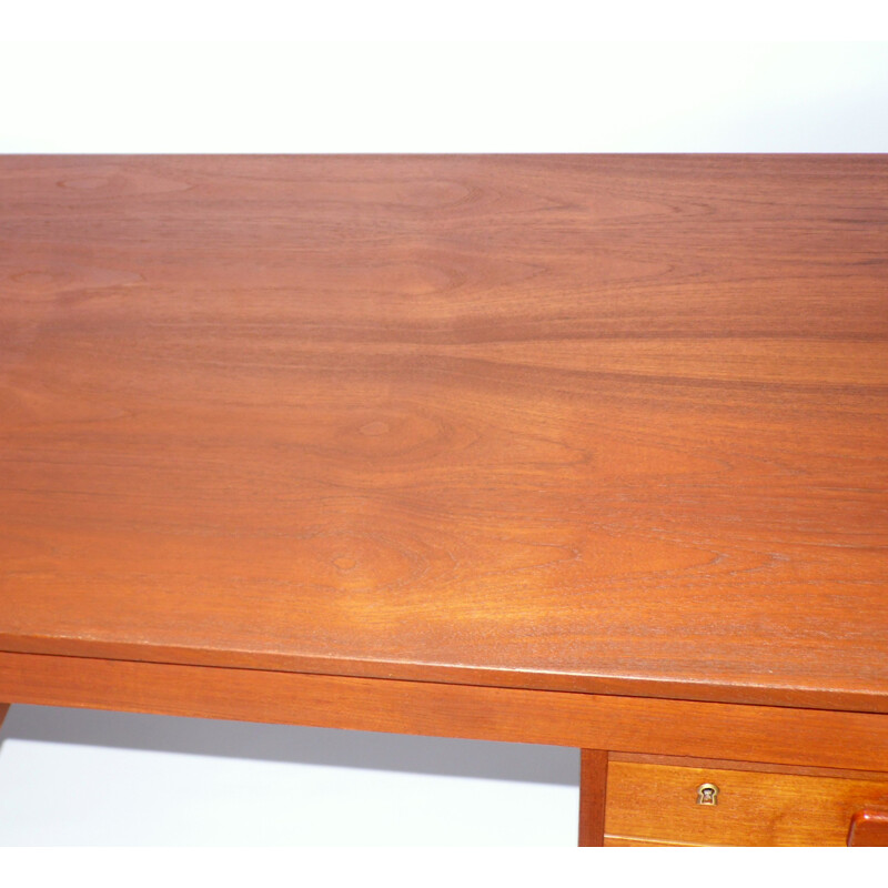 Vintage "domino" desk in teak 1960