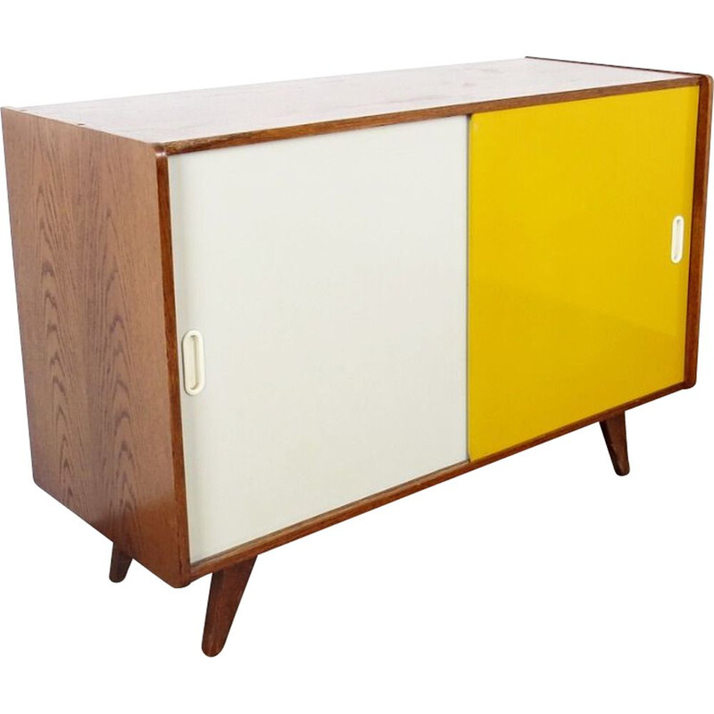 Vintage bicolore chest of drawers, by Jiri Jiroutek, 1960s