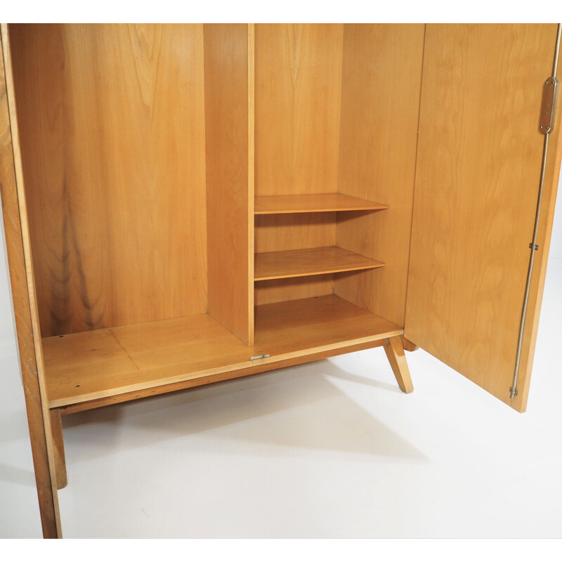 Vintage ashwood wardrobe for Tatra 1960