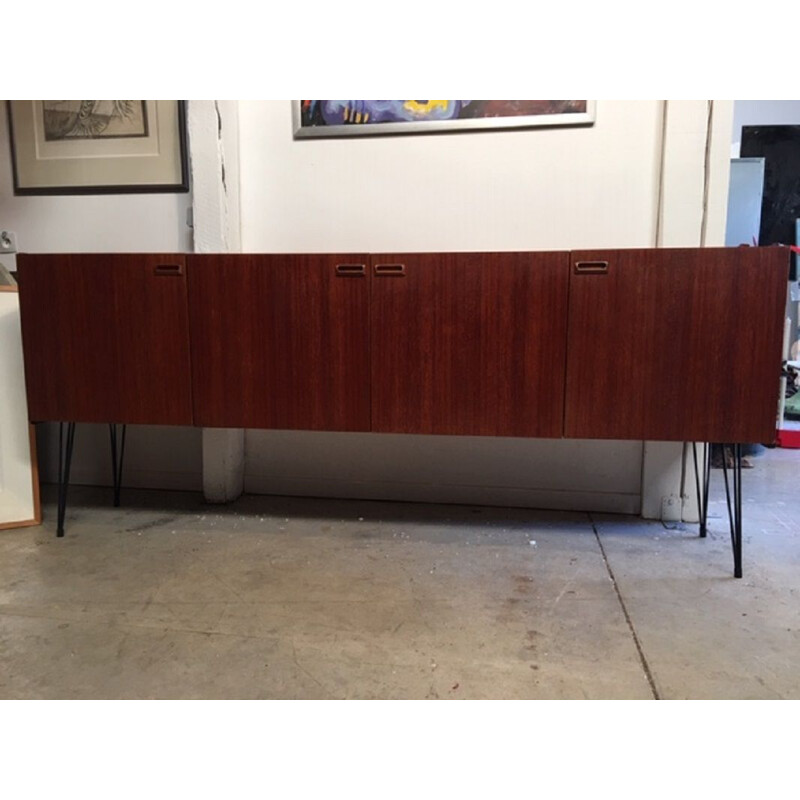 Vintage scandinavian minimalist sideboard 1960