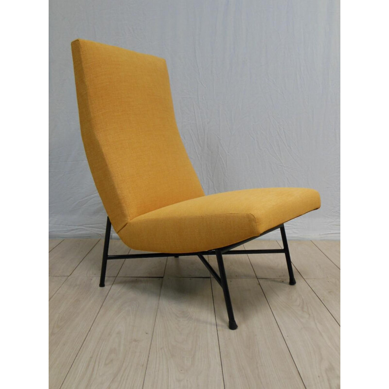 Low chair vintage, DANGLES and DEFRANCE - 1960s