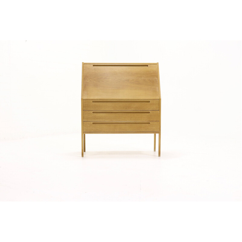 Secrétaire de bureau vintage en chêne par Nils Jonsson pour Torring Mobelfrabrik 1960