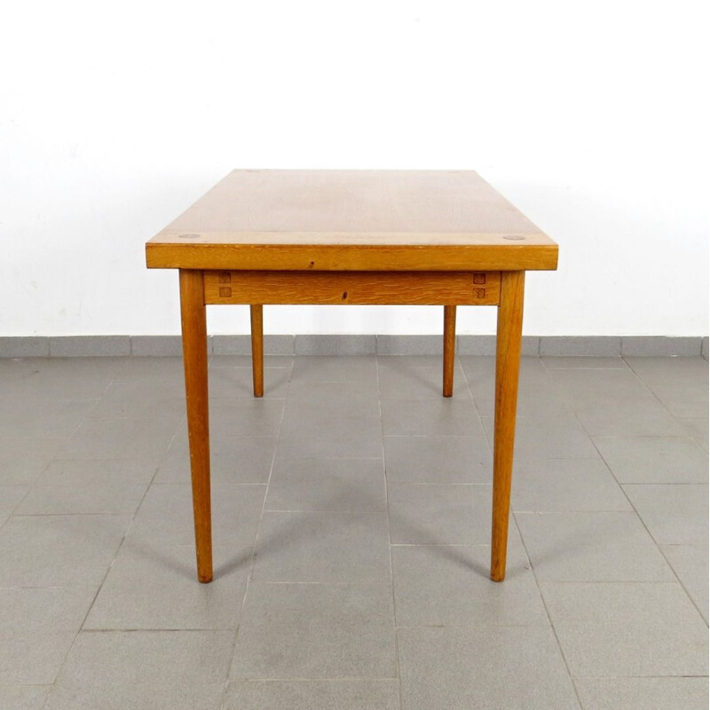 Vintage wooden dining table by Krasna Jizba, 1970s