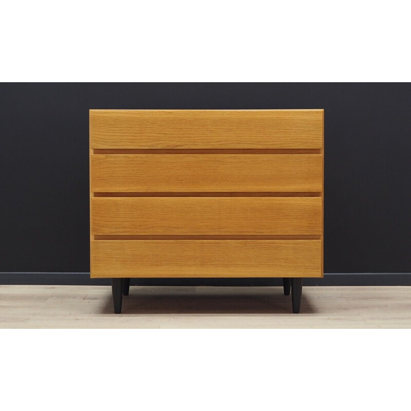 Vintage ash chest of drawers by Vinde Mobelfabrik, 1960-70s