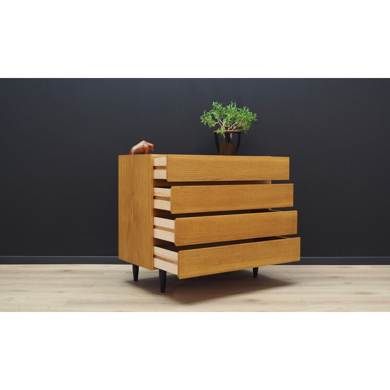 Vintage ash chest of drawers by Vinde Mobelfabrik, 1960-70s