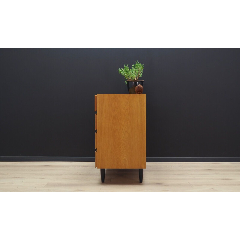 Vintage ash chest of drawers by Vinde Mobelfabrik, 1960-70s