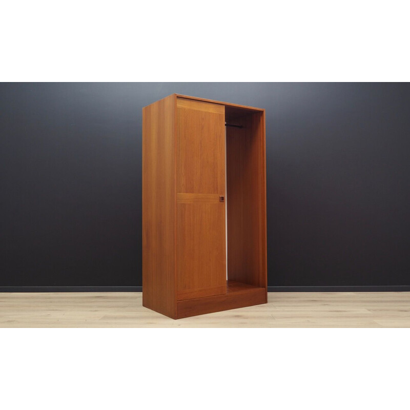 Vintage teak wardrobe, 1960-70s