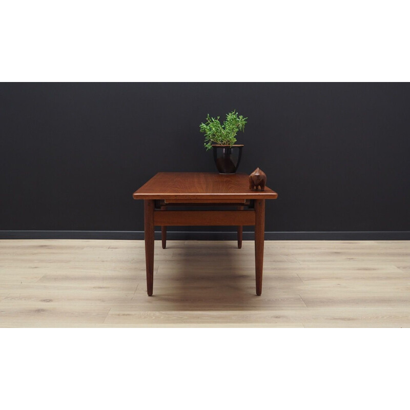 Vintage teak coffee table, Denmark, 1960-70s