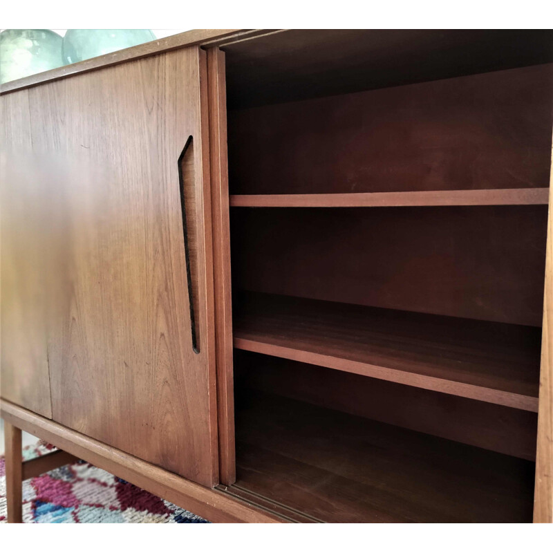 Vintage small teak sideboard, Denmark, 1960s