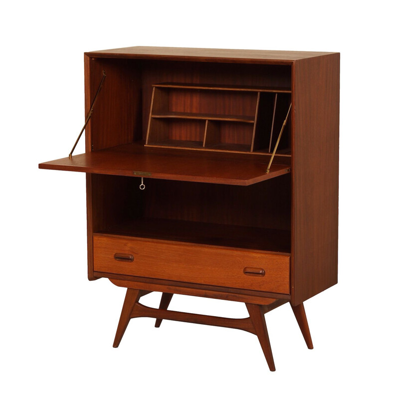 Vintage teak secretary by Louis van Teeffelen for Wébé, 1960s