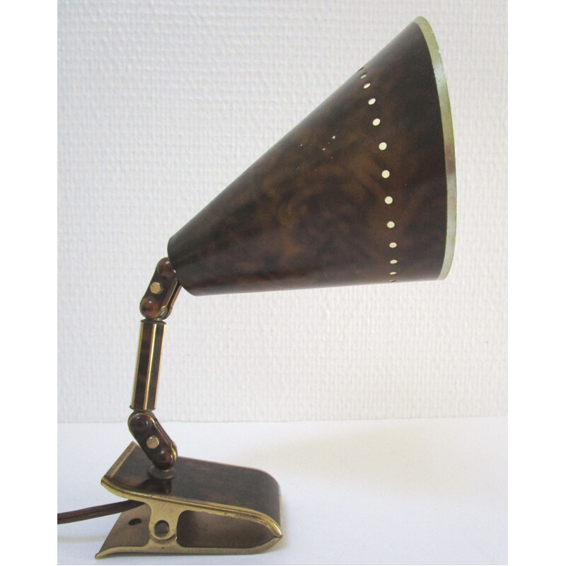 Lampe vintage à bras articulé en métal, 1950