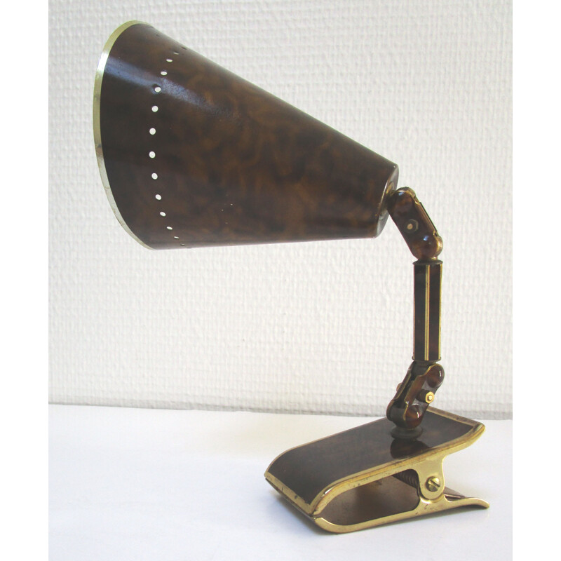 Lampe vintage à bras articulé en métal, 1950