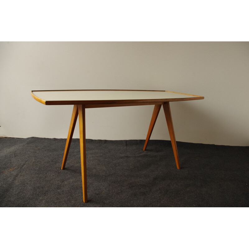 Vintage wooden dining table by Mobel Mann, 1960s