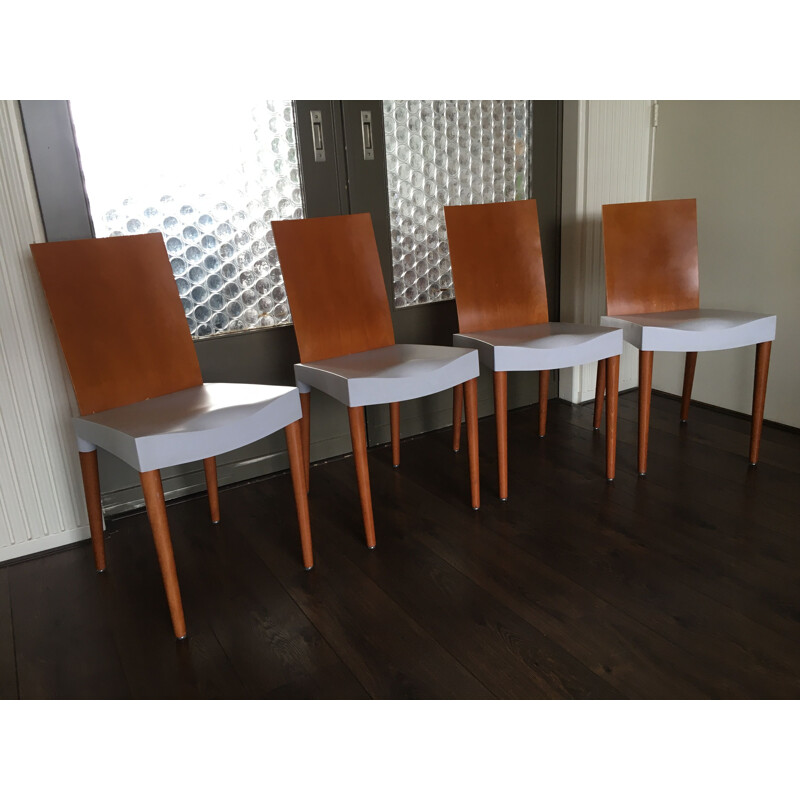 Set of 4 vintage dining chairs by Philippe Starck for Kartell, 1990s