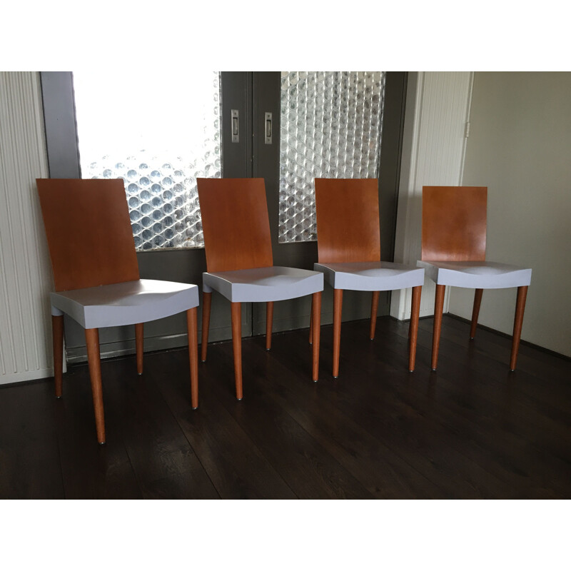 Set of 4 vintage dining chairs by Philippe Starck for Kartell, 1990s