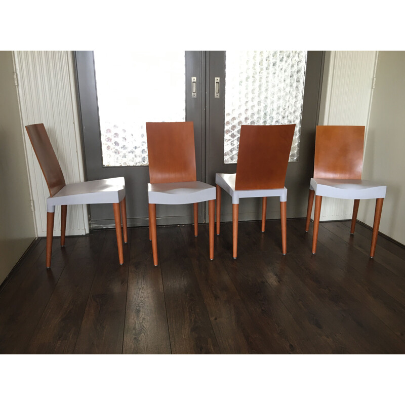 Set of 4 vintage dining chairs by Philippe Starck for Kartell, 1990s