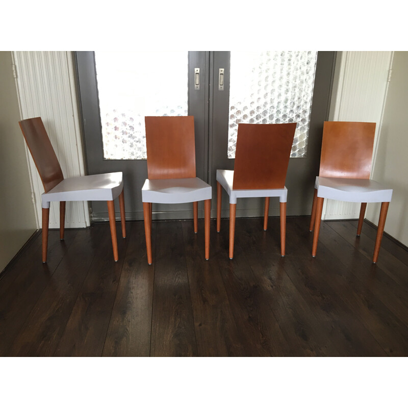 Set of 4 vintage dining chairs by Philippe Starck for Kartell, 1990s