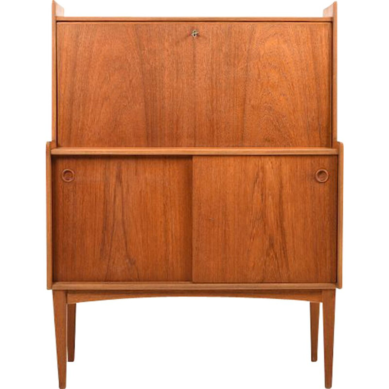 Secrétaire vintage en teck scandinave, 1950