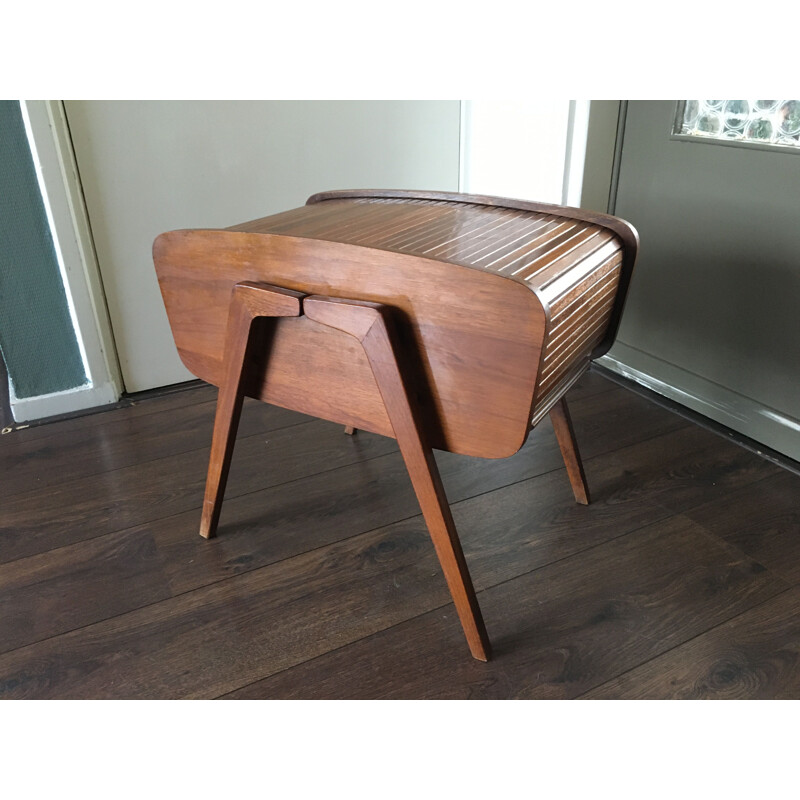 Vintage wooden Sewing Box 1950s