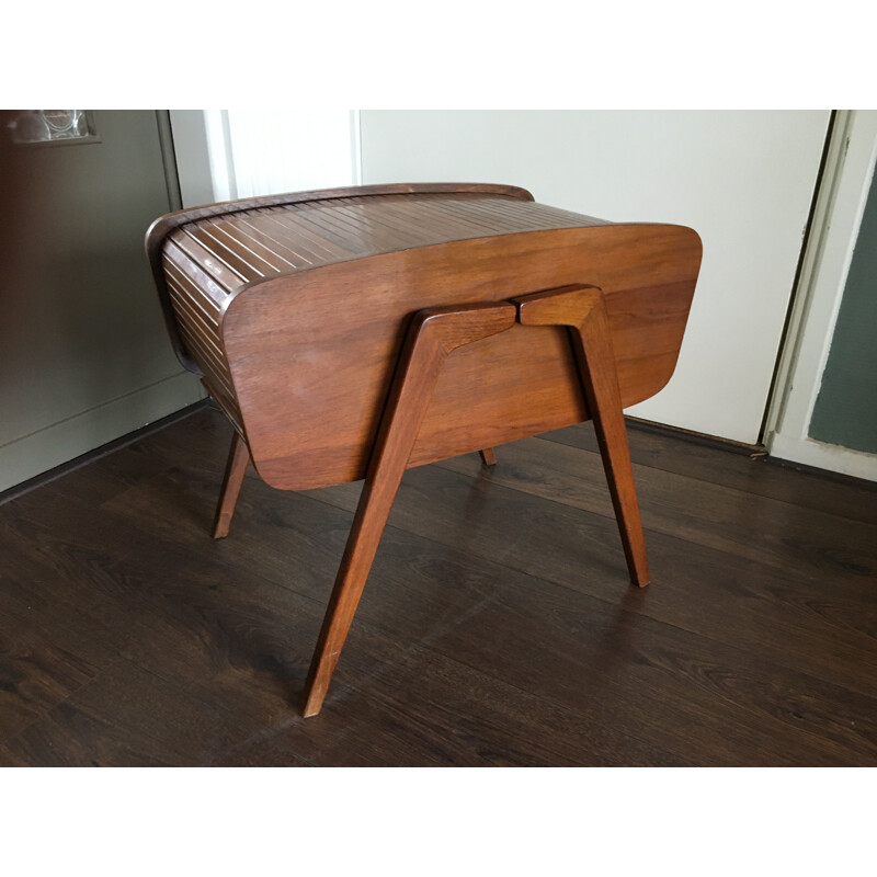 Vintage wooden Sewing Box 1950s