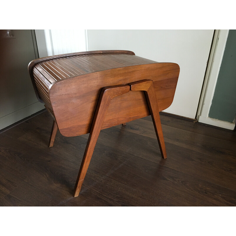 Vintage wooden Sewing Box 1950s