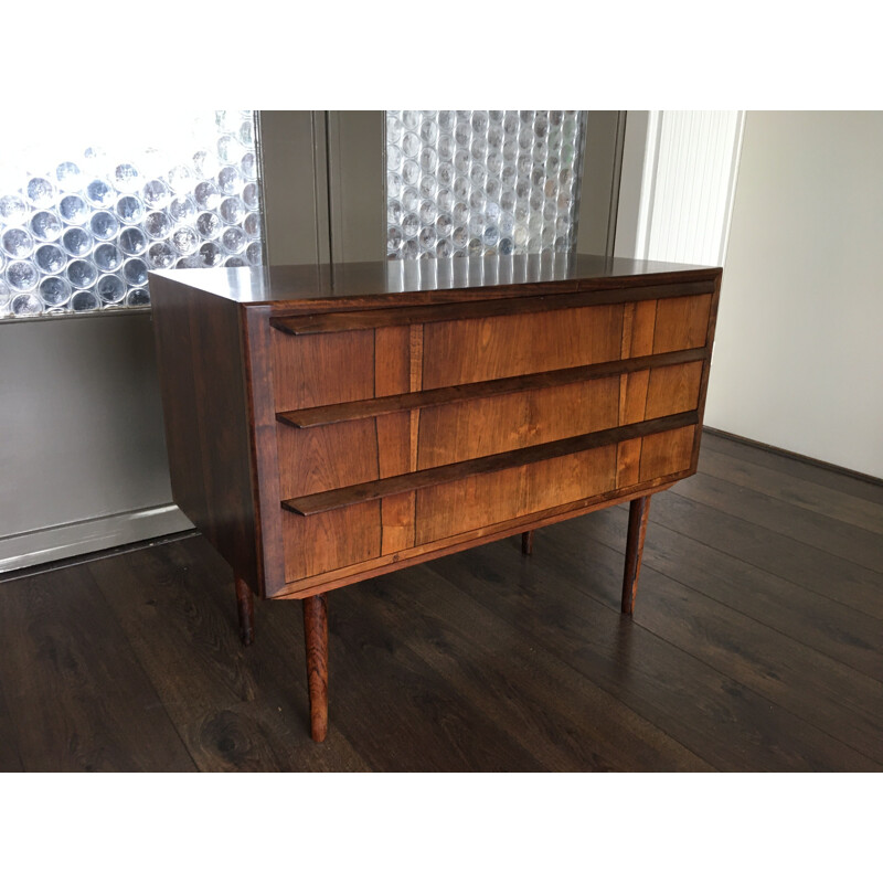 Vintage danish rosewood chest of drawers, 1960s