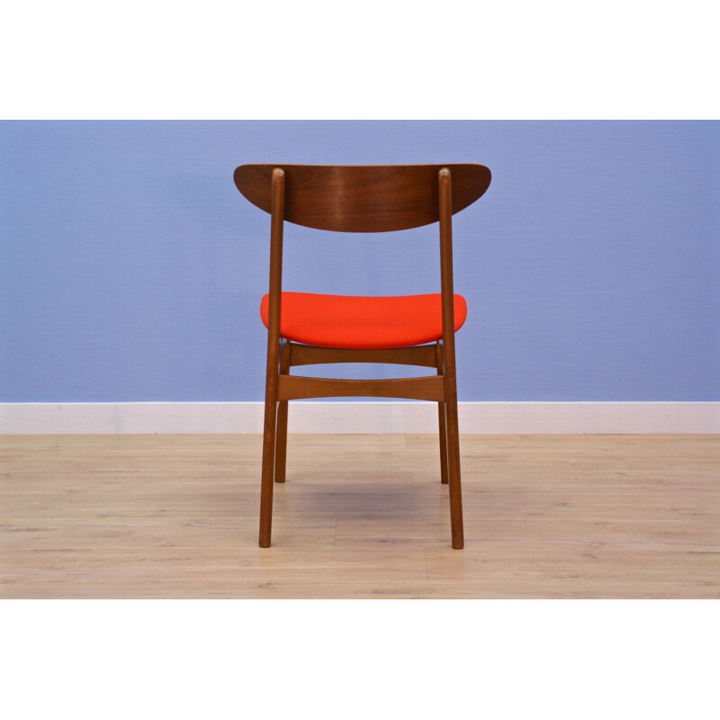 Set of 6 danish vintage dining chairs in teak by Falsled, 1960s