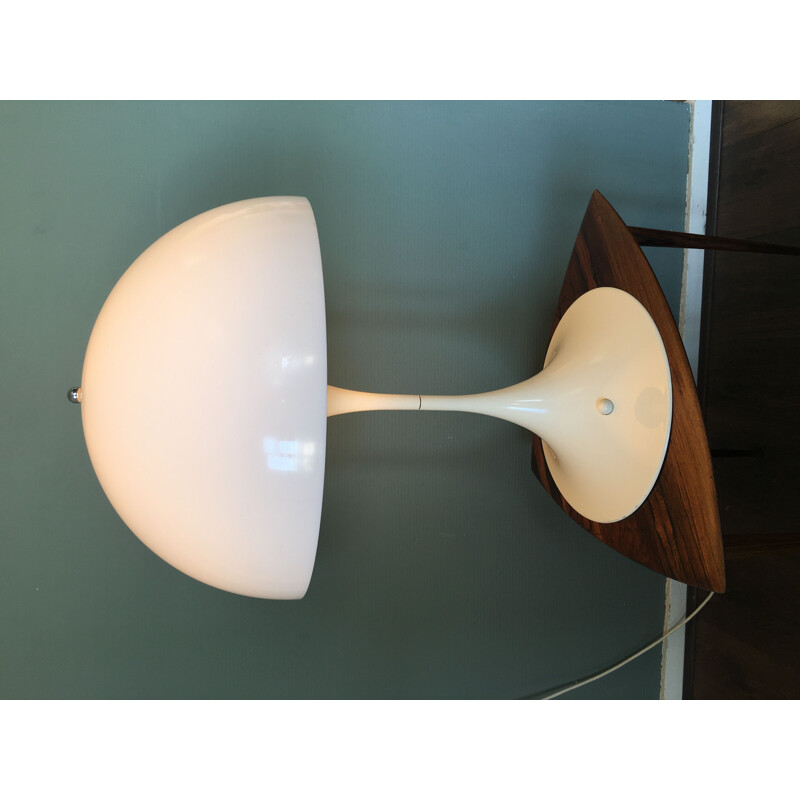 White vintage table lamp by Verner Panton for Louis Poulsen, 1970s