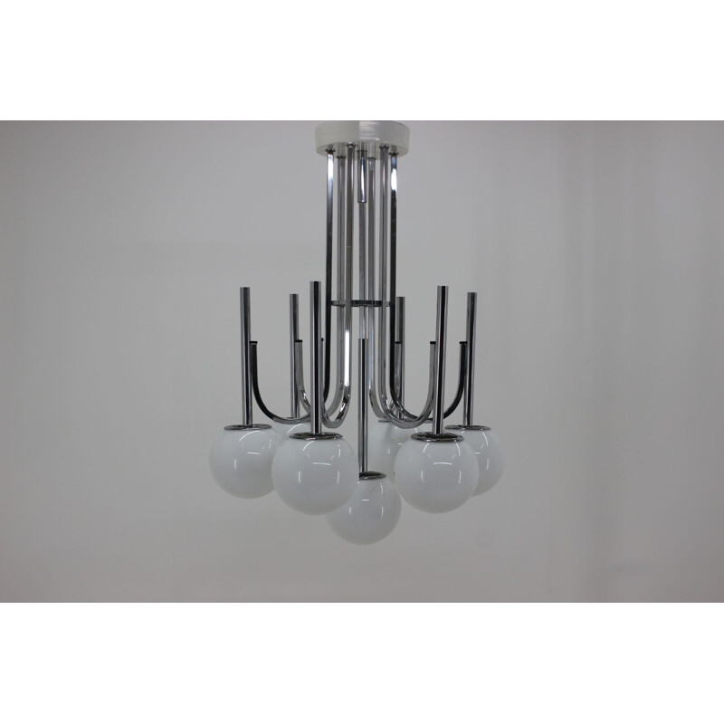 Vintage chandelier with Gaetano Sciolari style, 1970s