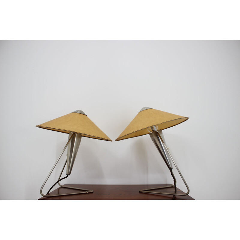 Paire de lampes de table vintage Helena Frantova, 1960