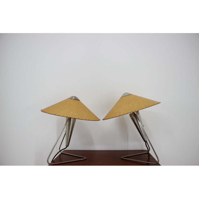 Pair of Helena Frantova vintage table lamps, 1960s