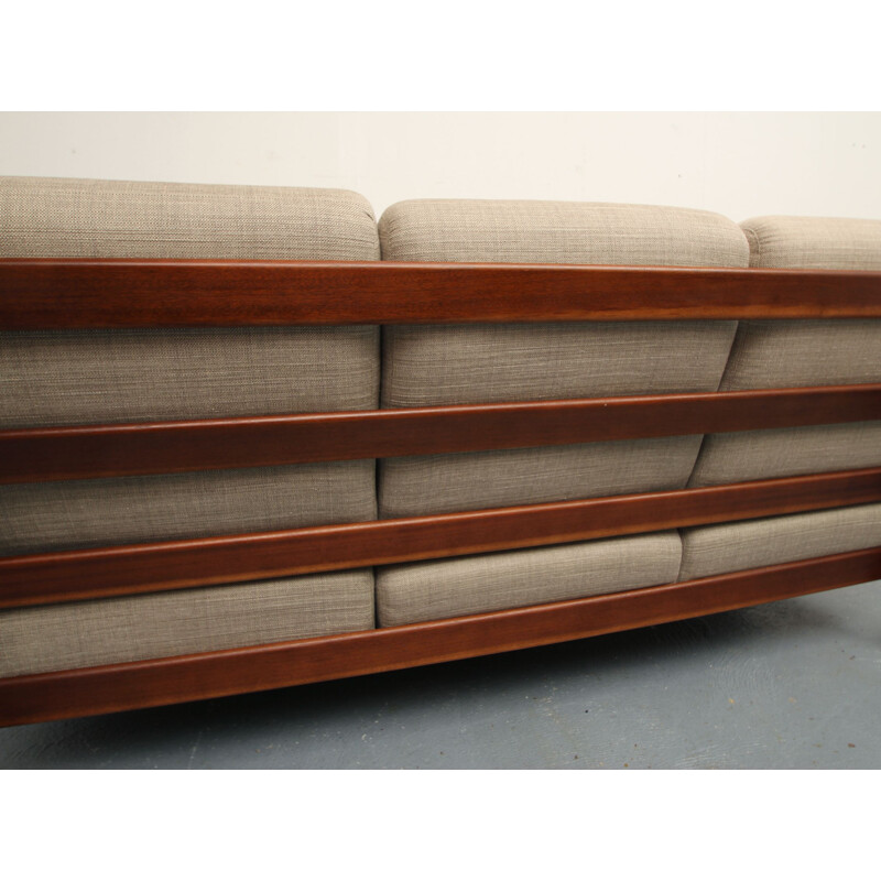 Vintage 3-seater sofa in beige, 1960s