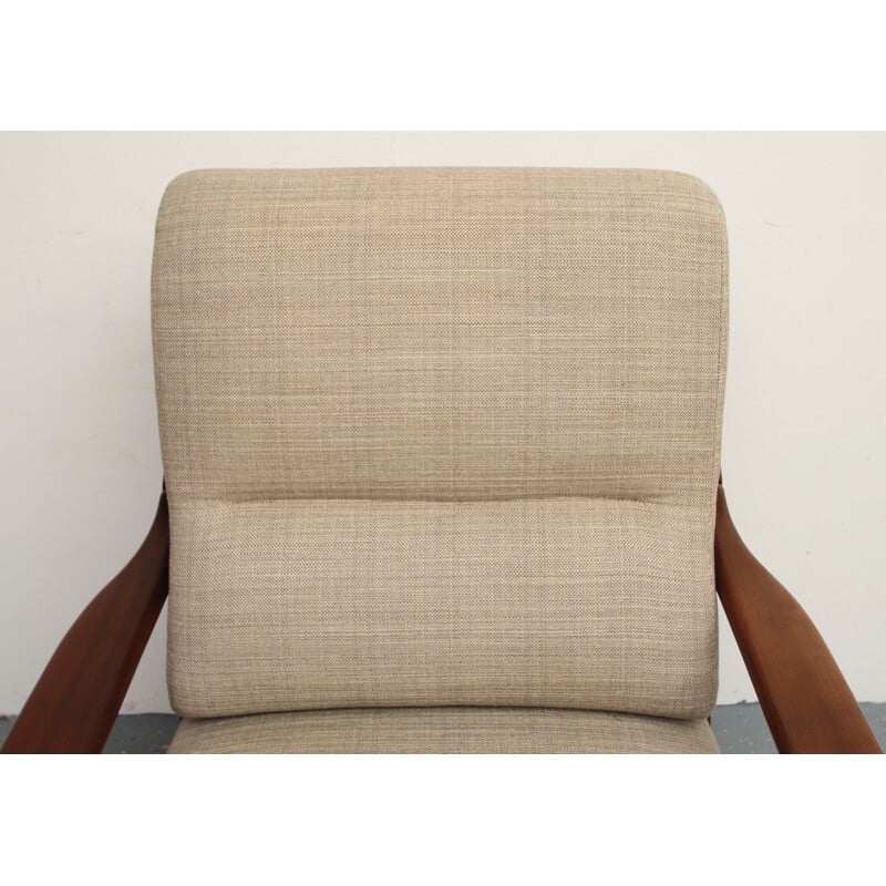 Fauteuil vintage en beige, 1960