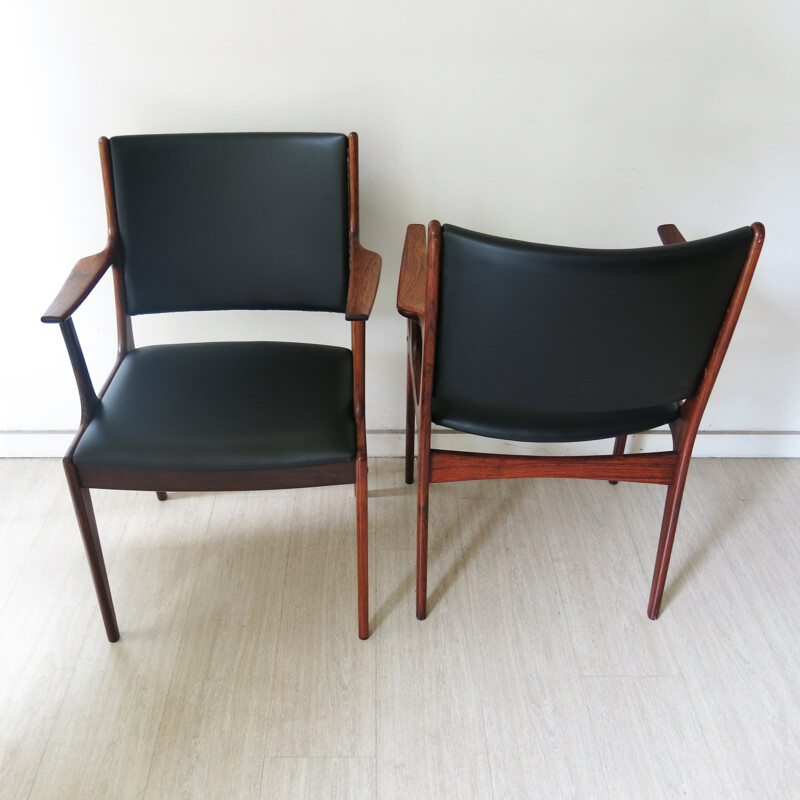 Uldum Mobelfabrik pair of armchairs, Johannes ANDERSEN - 1960s