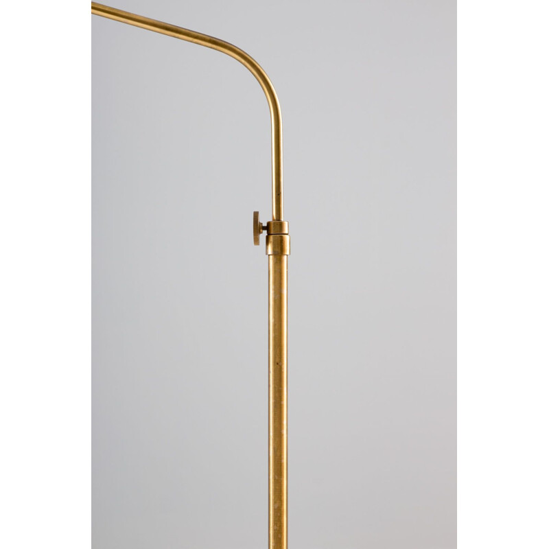 Lampadaire moderne vintage en laiton par ASEA 1940