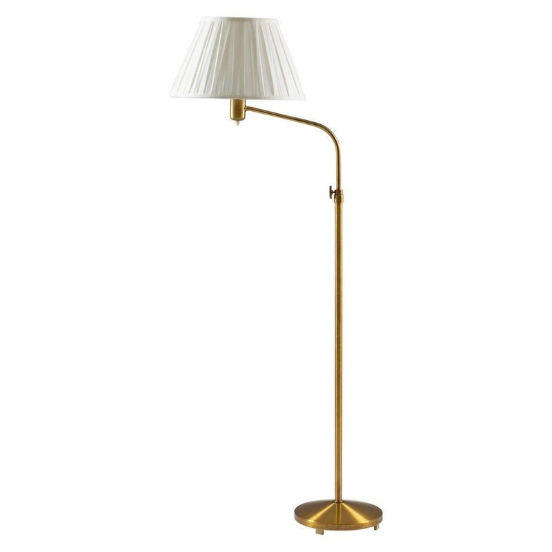 Vintage modern floor lamp in brass by ASEA 1940