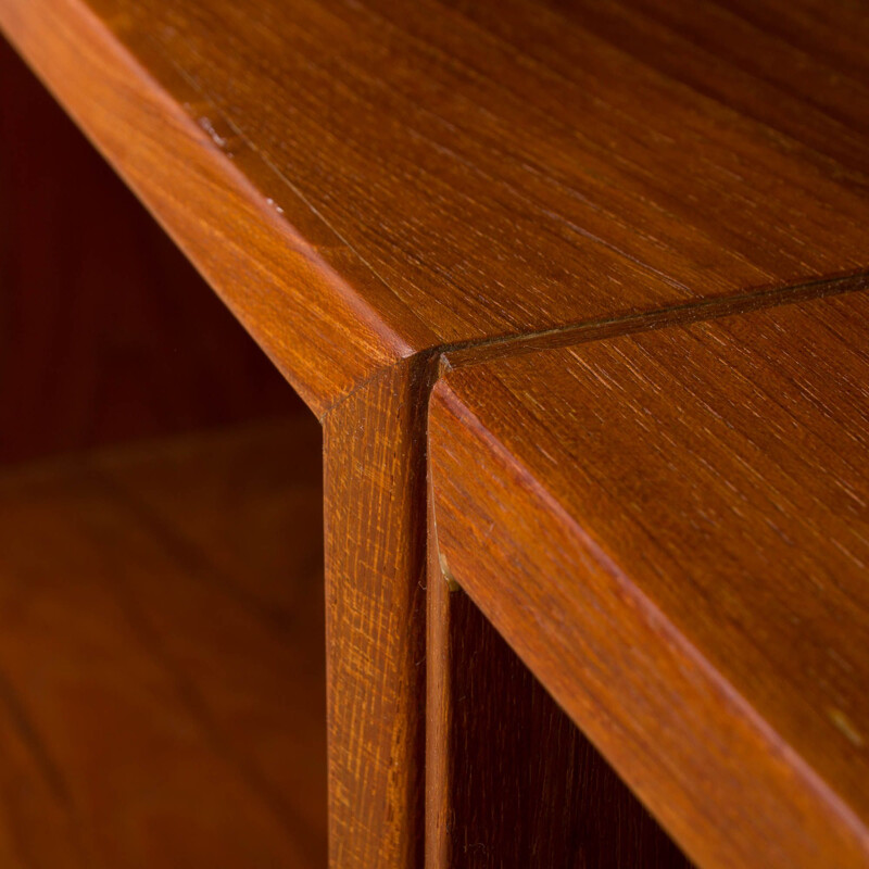 Vintage standing teak desk by Kai Kristiansen 1960