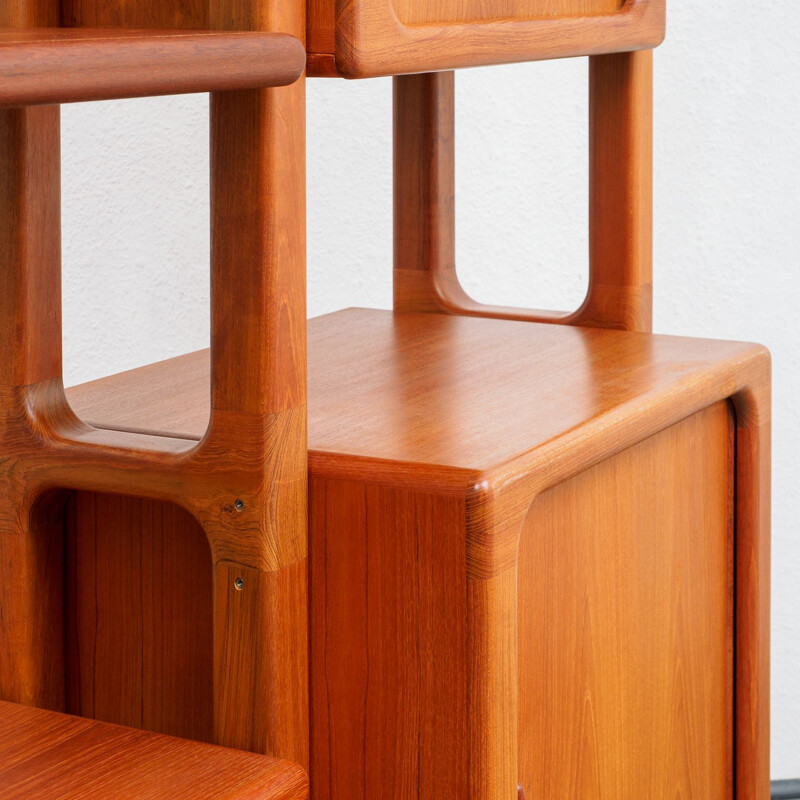 Vintage teak shelving system, by Dyrlund, Denmark 1970