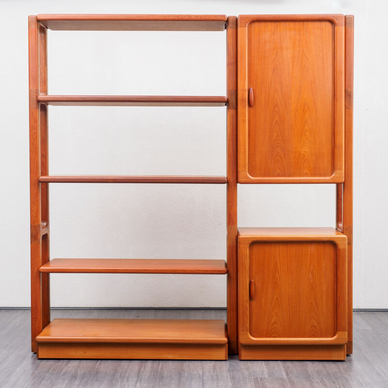 Vintage teak shelving system, by Dyrlund, Denmark 1970