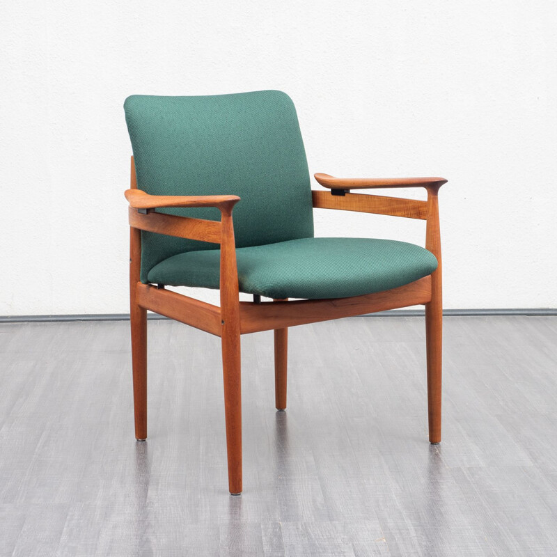 Fauteuil danois vintage par Finn Juhl, modèle FD192, restauré en 1960