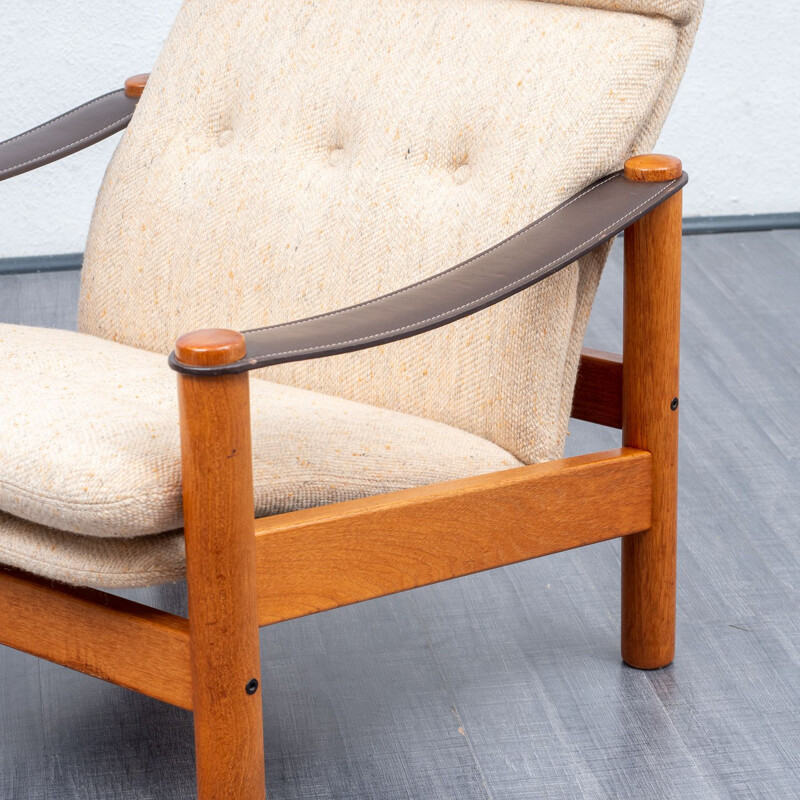 Vintage armchair, teak, Scandinavian style, 1970