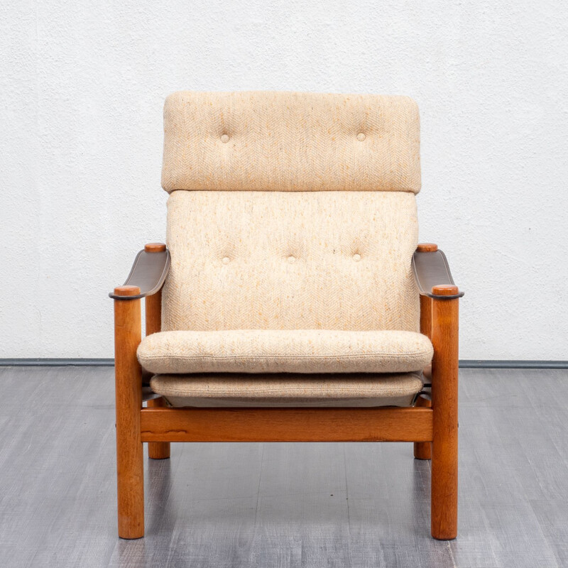 Vintage armchair, teak, Scandinavian style, 1970