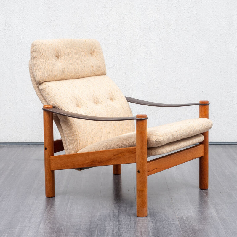 Vintage armchair, teak, Scandinavian style, 1970