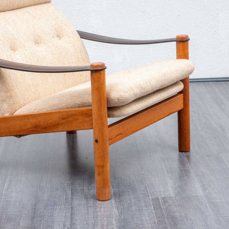 Vintage armchair, teak, Scandinavian style, 1970