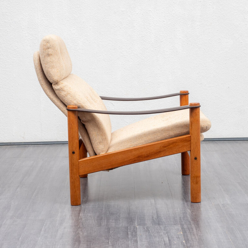 Vintage armchair, teak, Scandinavian style, 1970