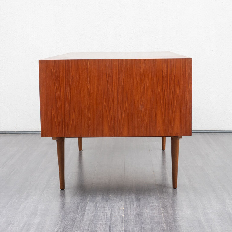 Vinatge teak desk, restored, Lothar Wegner, Platon series 1960