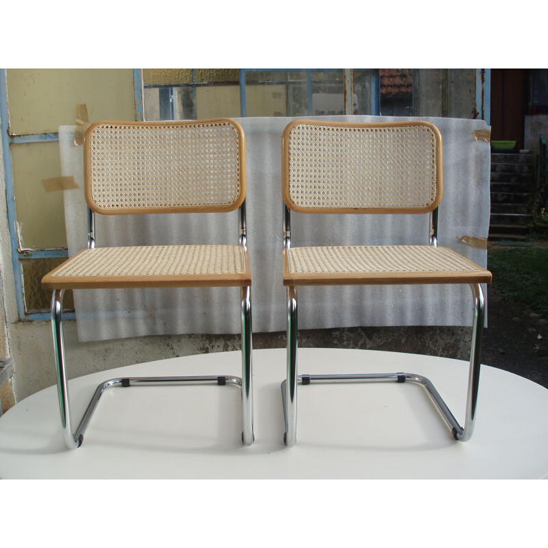 Pair of vintage chairs Marcel Breuer B32