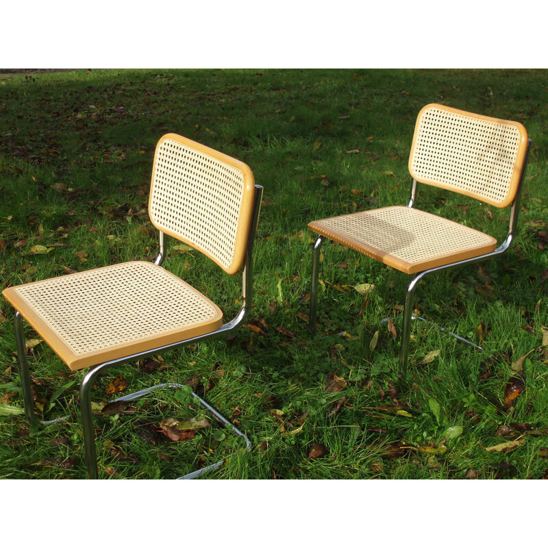 Pair of vintage chairs Marcel Breuer B32