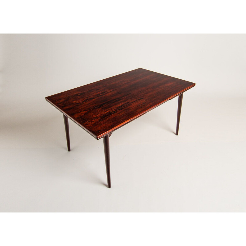 Vintage rosewood dining table by Omann Junior, 1960s